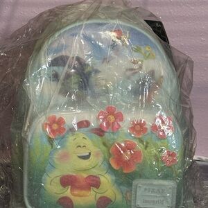 Loungefly Pixar A Bug’s Life Earth Day Mini Backpack – Heimlich Flowers NWT